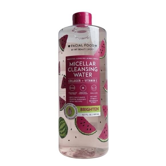 Facial Food Micellar Cleansing Water - Pink - Picture 4 of 7